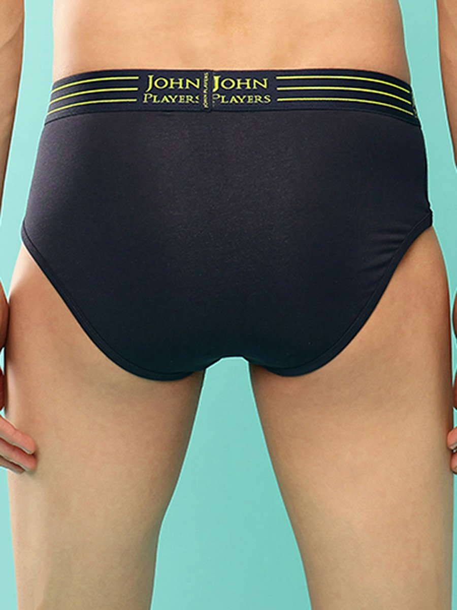Pack of 2 - Cotton Brief with Striped Waistband