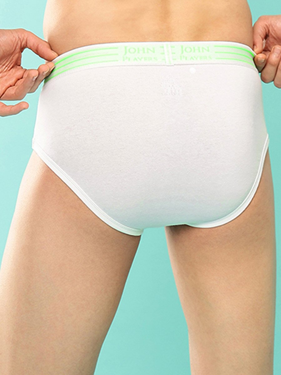 Pack of 2 - Cotton Brief with Striped Waistband