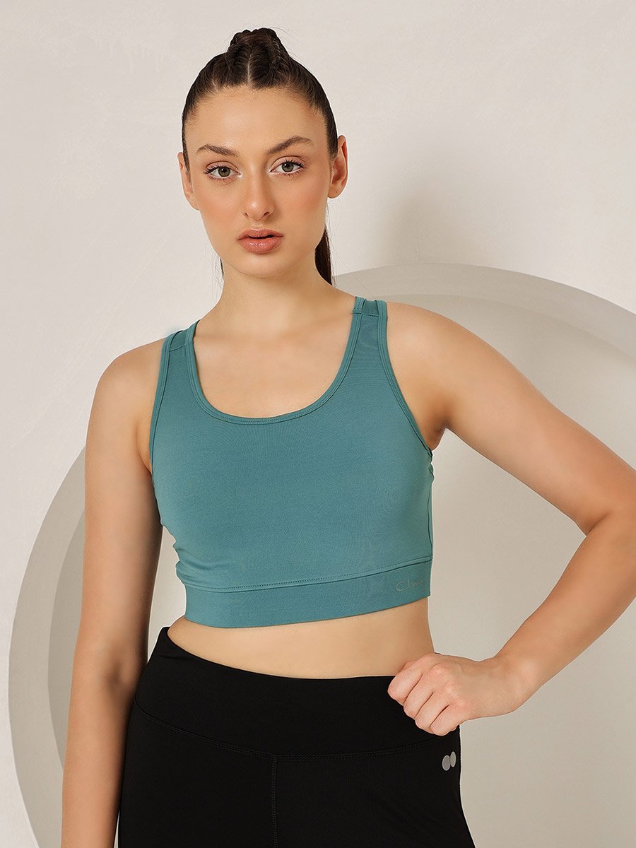 Medium Impact Padded Sports Bra with Racerback