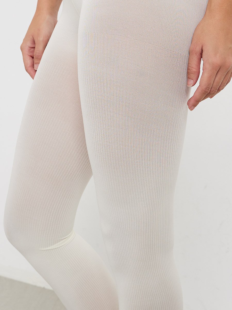 White Knitted Tights