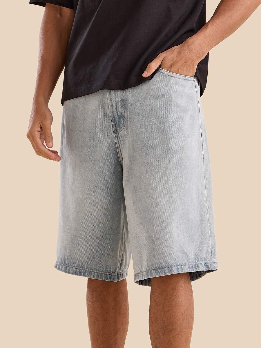 Baggy Fit Denim Shorts
