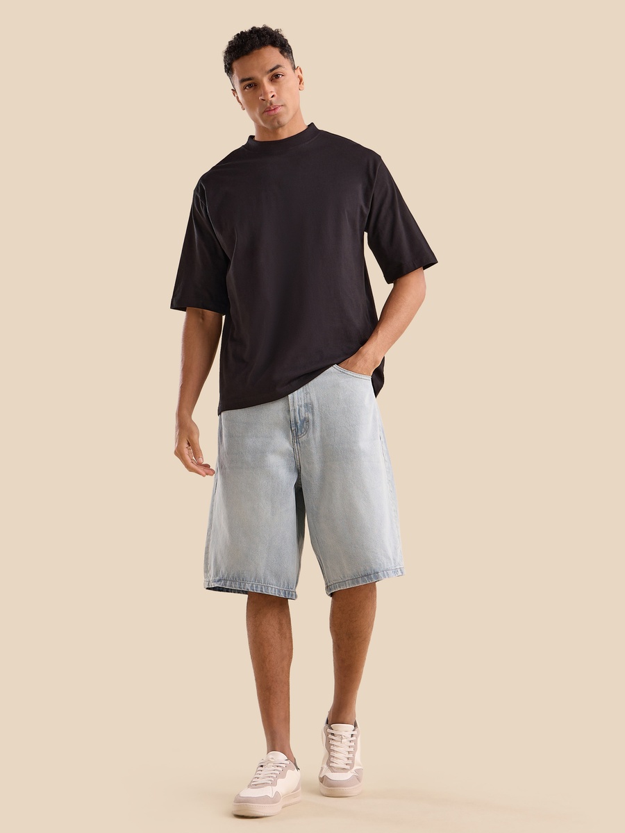 Baggy Fit Denim Shorts