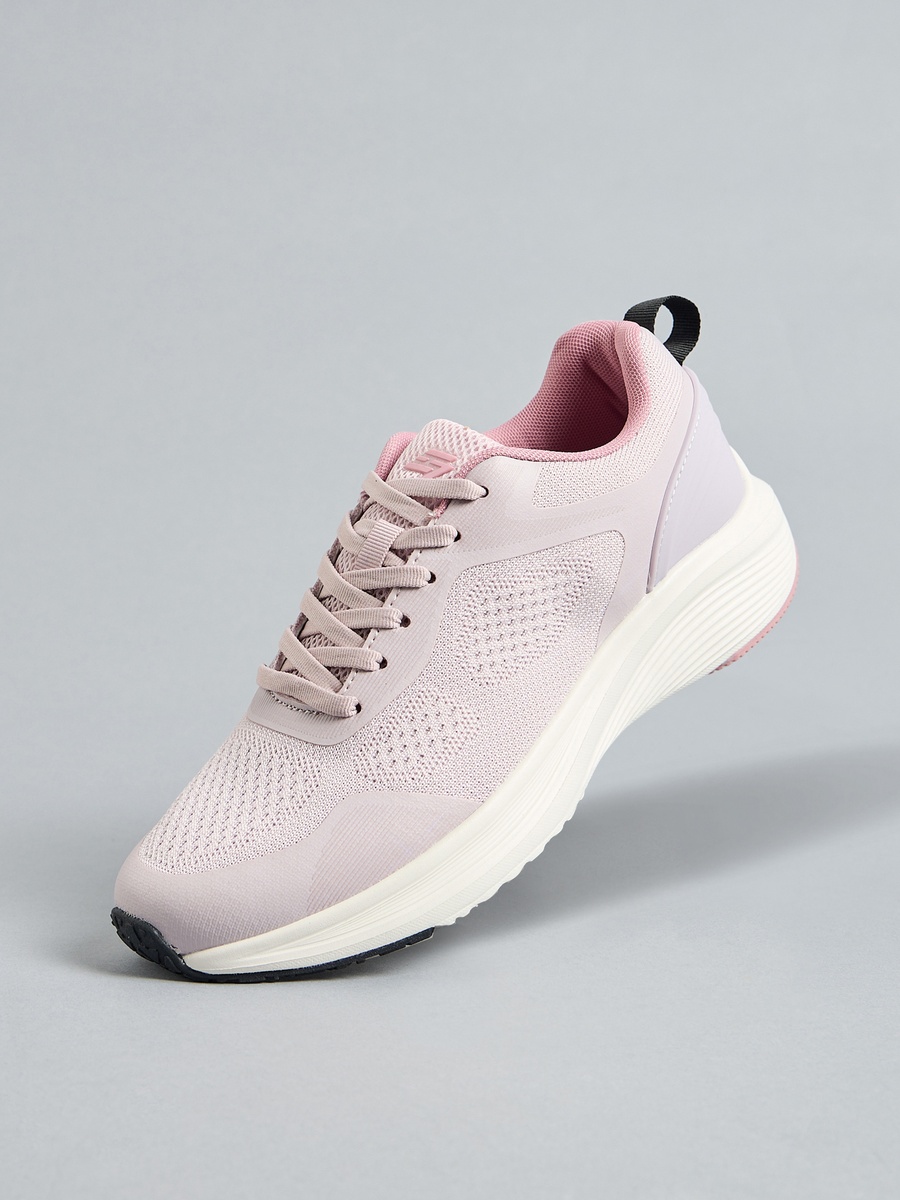 Textured Lace-Up Sports Shoes