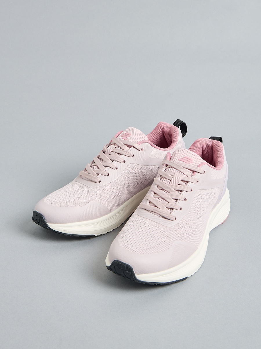 Textured Lace-Up Sports Shoes