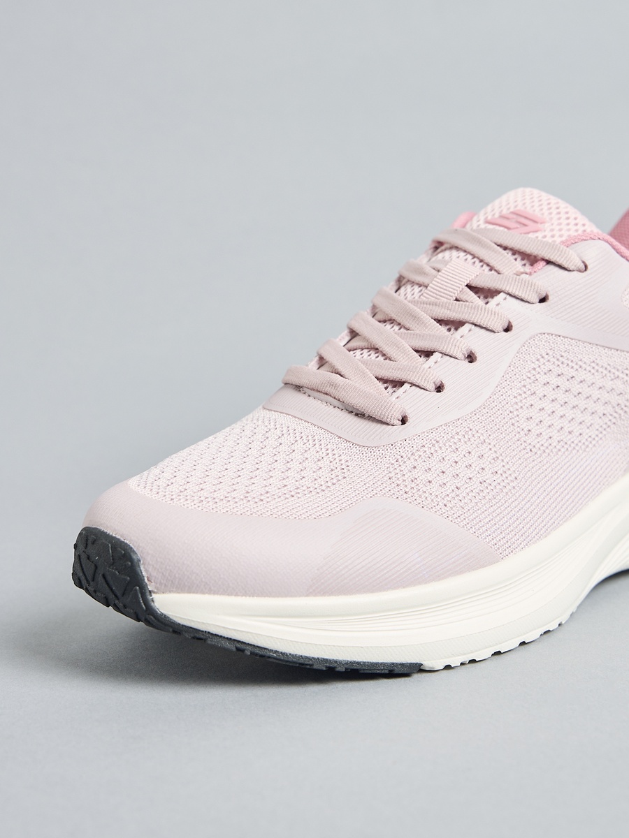 Textured Lace-Up Sports Shoes