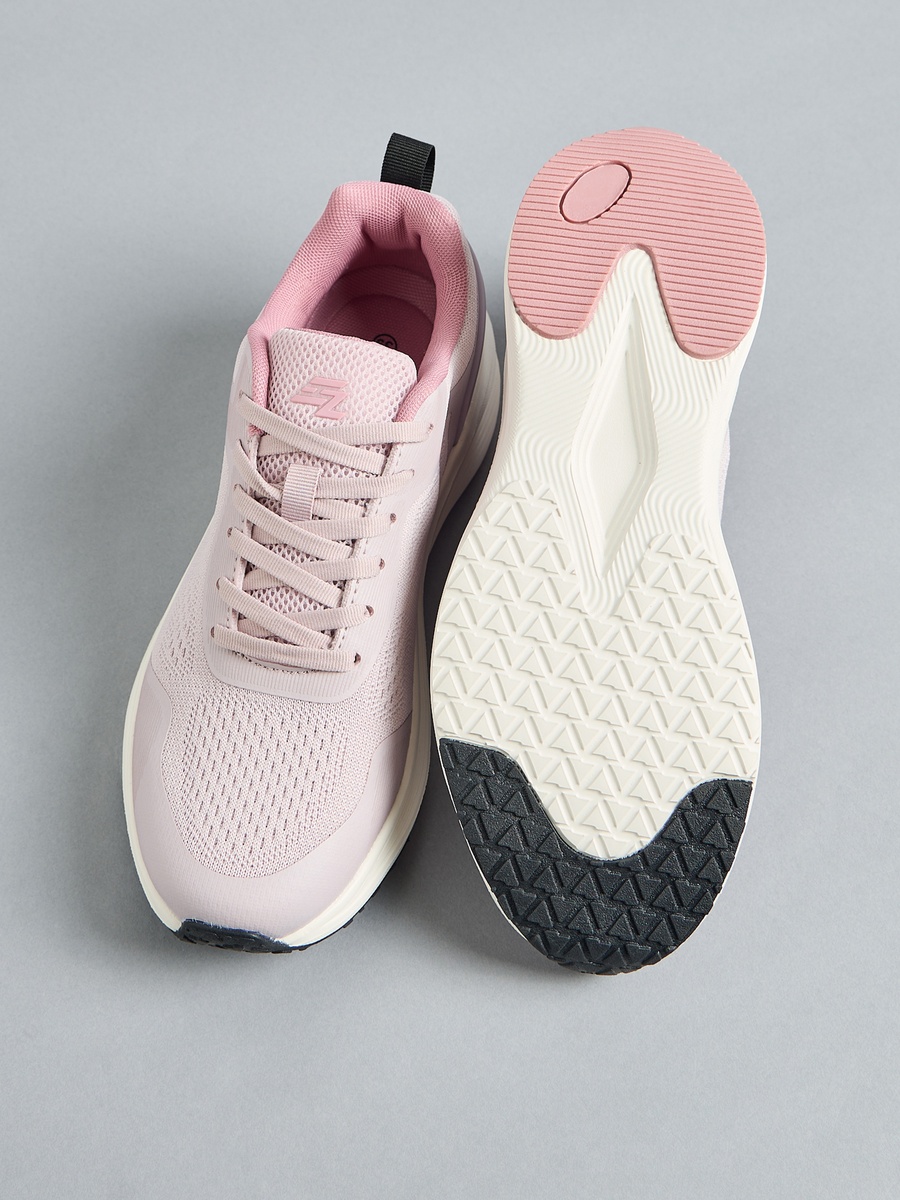 Textured Lace-Up Sports Shoes