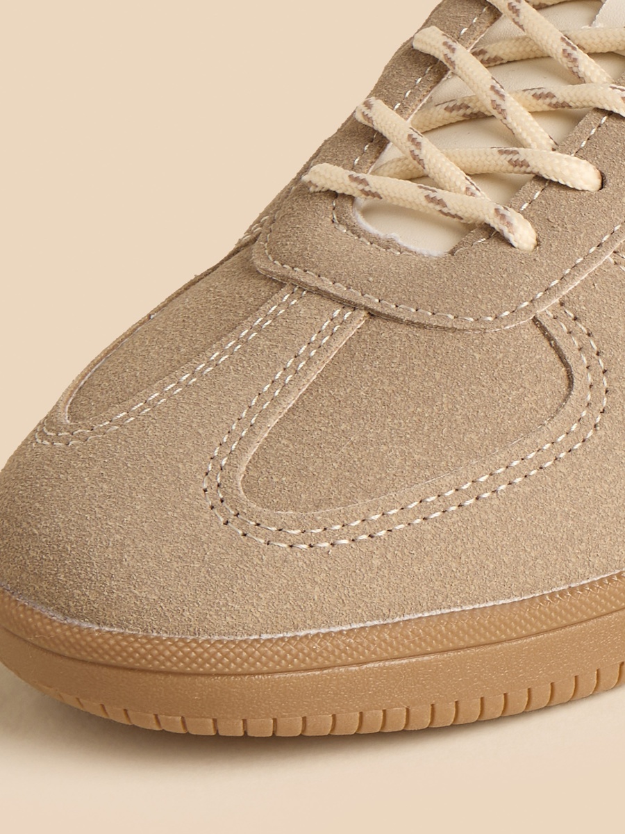 Panelled Lace-Up Sneakers