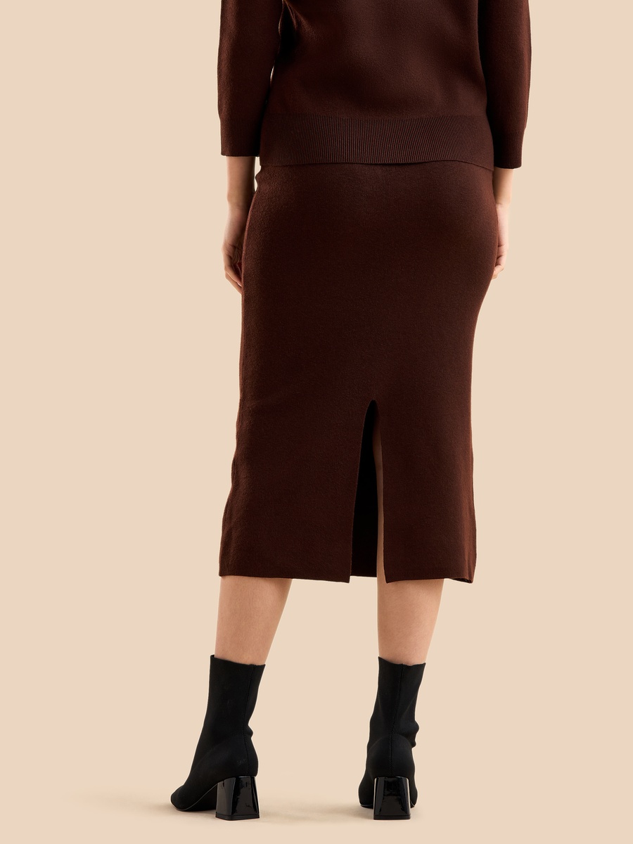 Plain Midi Skirt