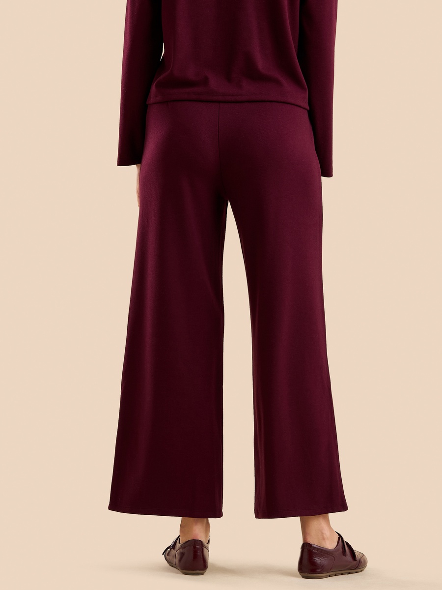 Twill Wide Leg Pants