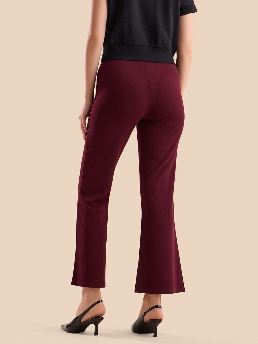 Plain Flared Leg Pants
