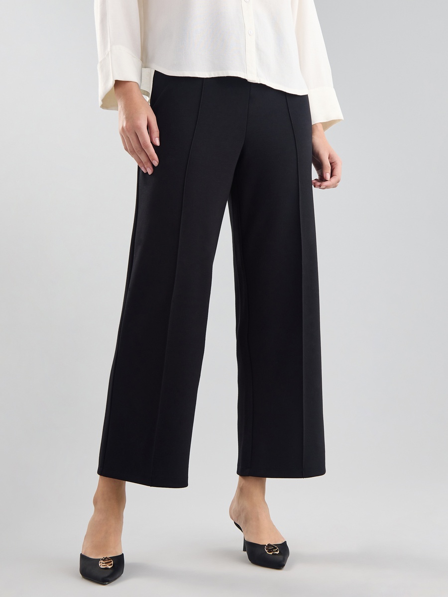 Panelled Modal Wide Leg Pants