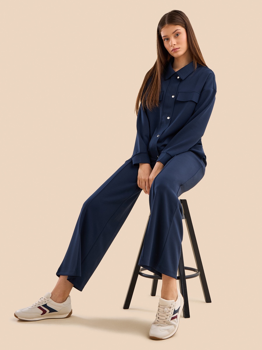 Centre Seam Wide Leg Pants