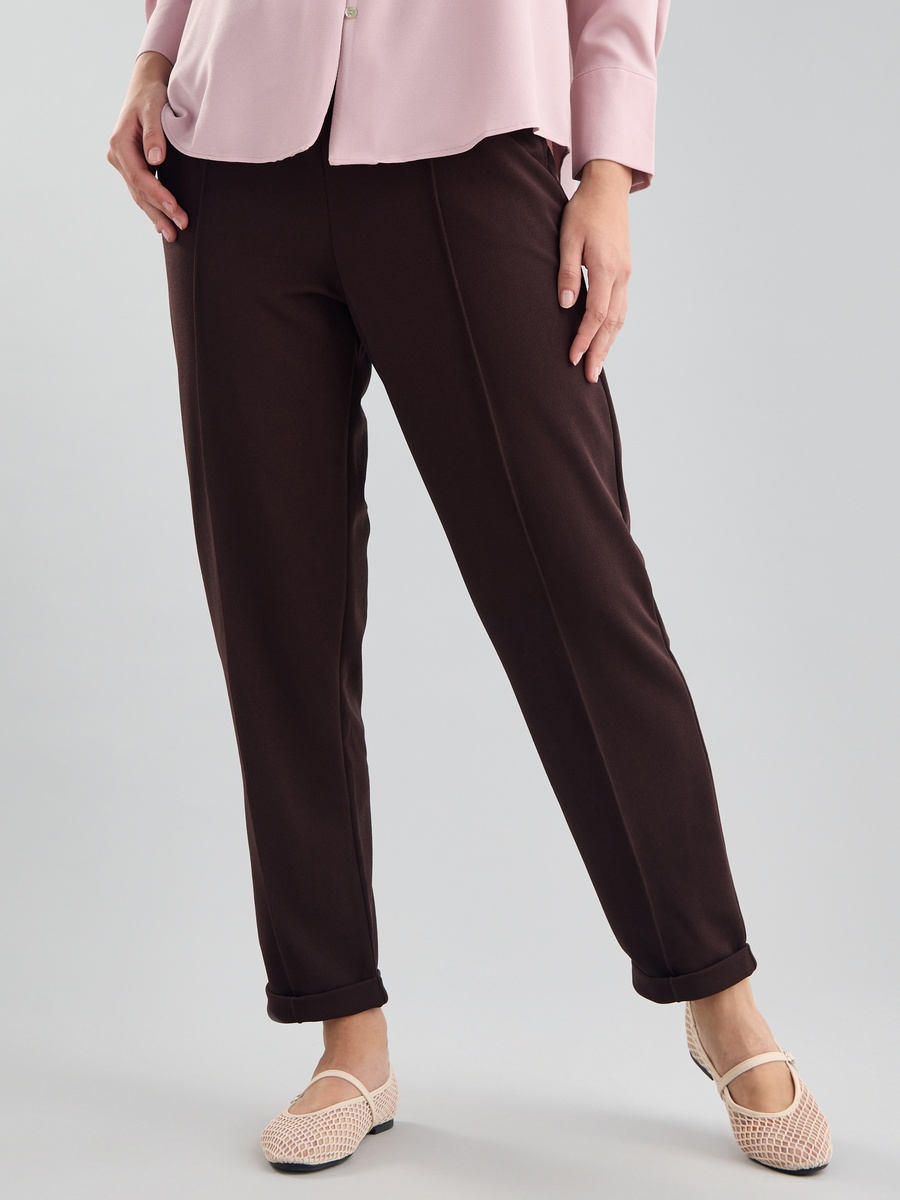 Plain Track Pants with Drawstring Closure