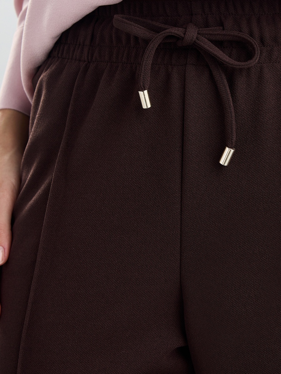 Plain Track Pants with Drawstring Closure