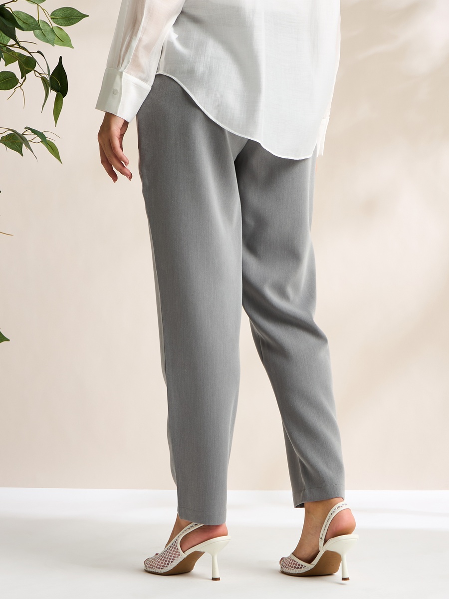 Plain Tapered Pants