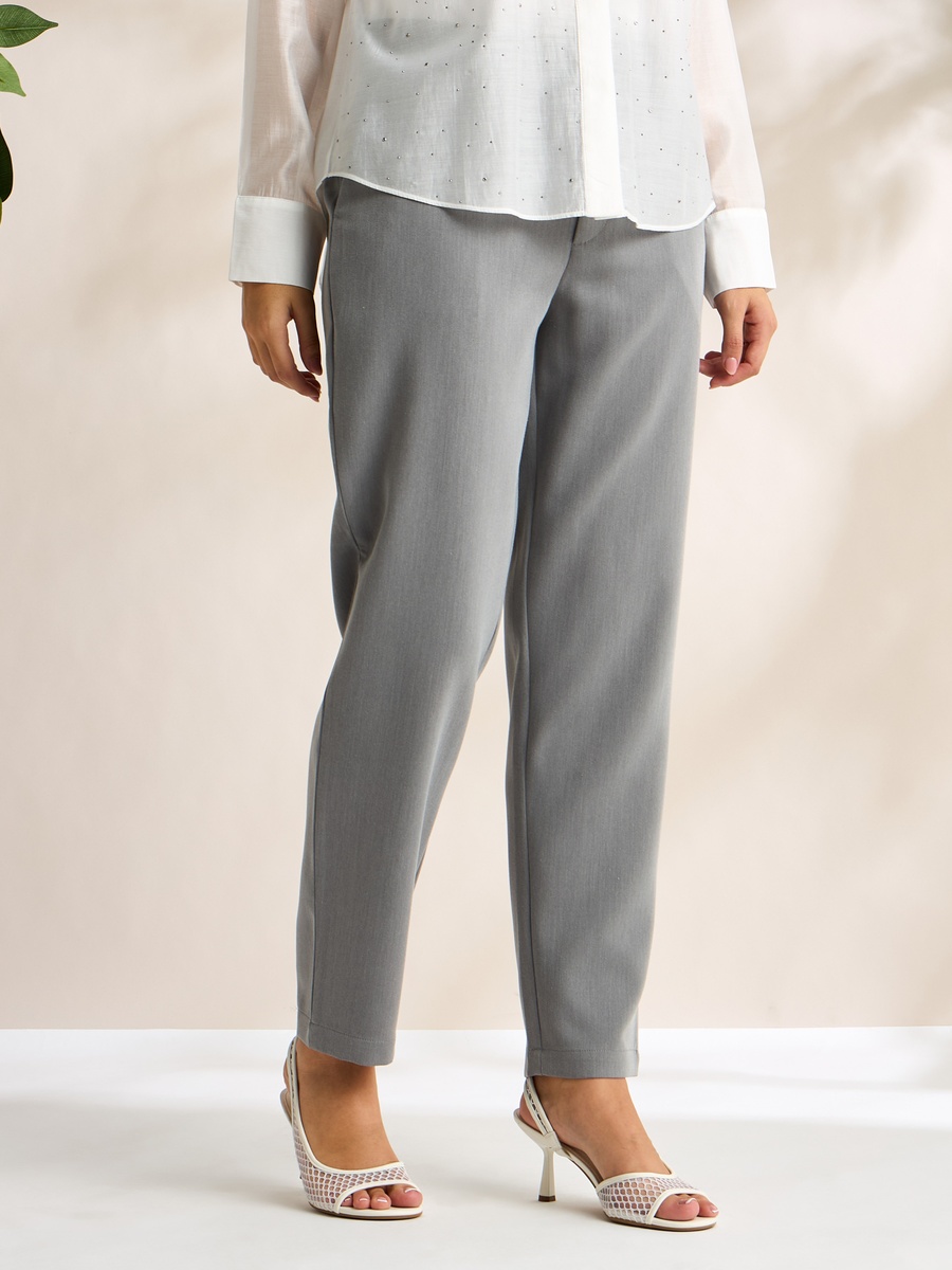 Plain Tapered Pants