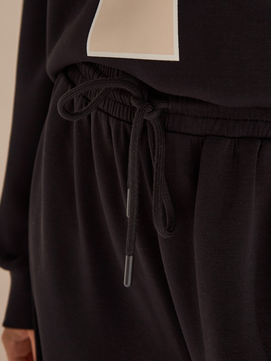 Panelled Modal Wide Leg Pants