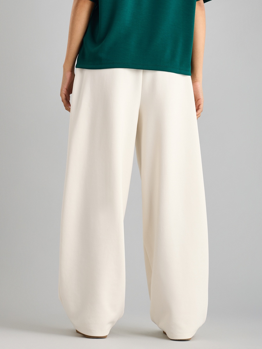 Plain Elasticated Waist Pants with Pockets