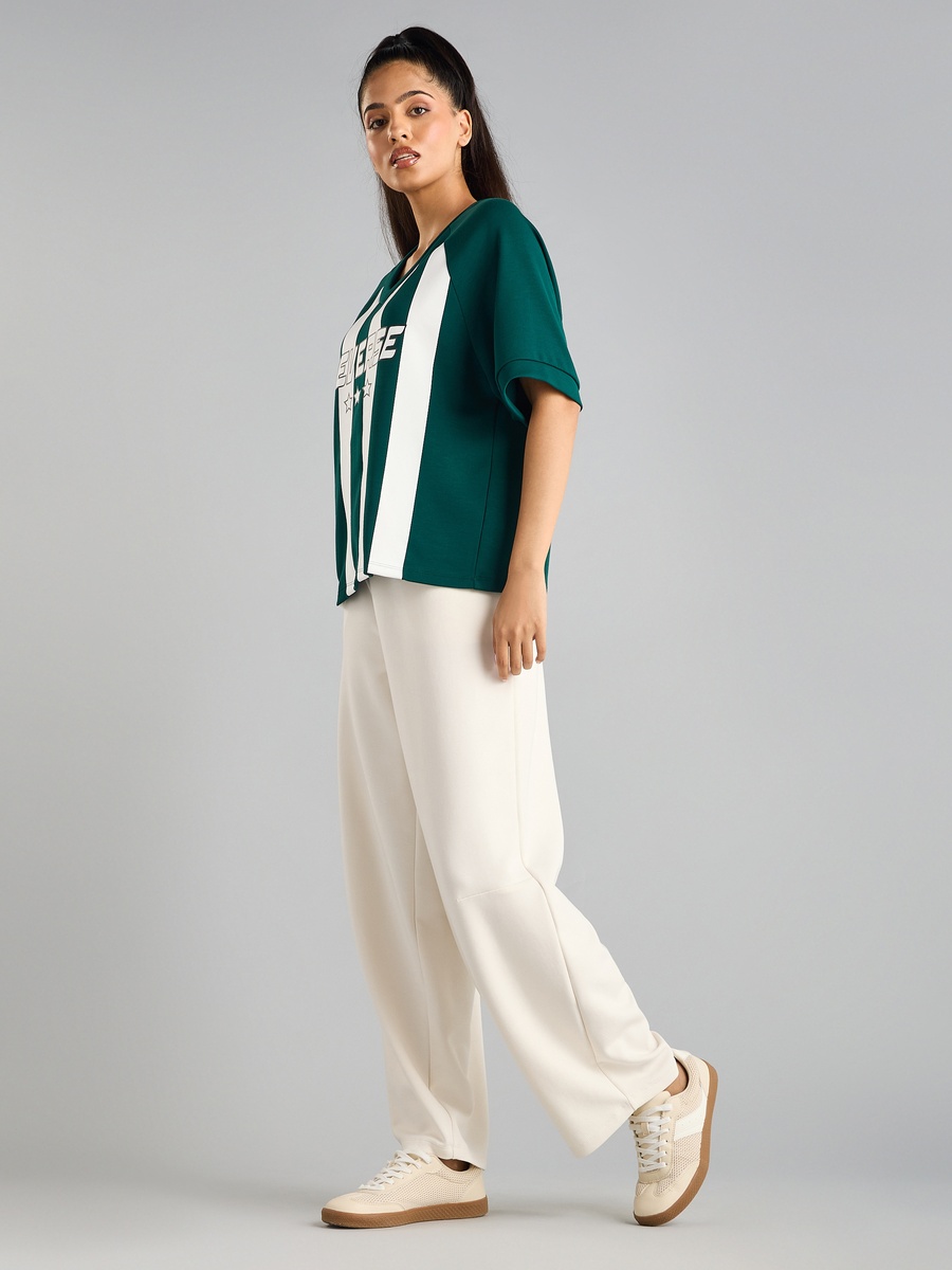 Plain Elasticated Waist Pants with Pockets