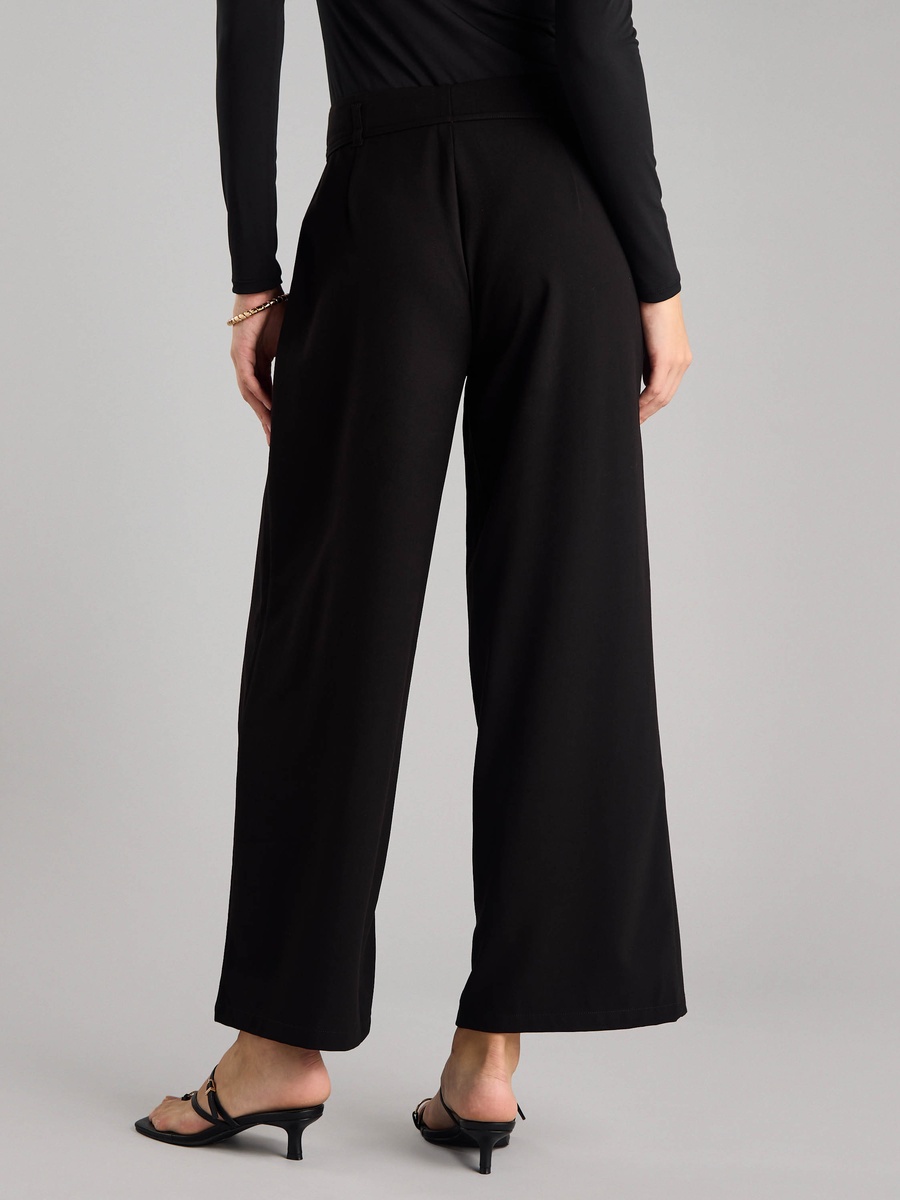 Plain Mid-Rise Pants
