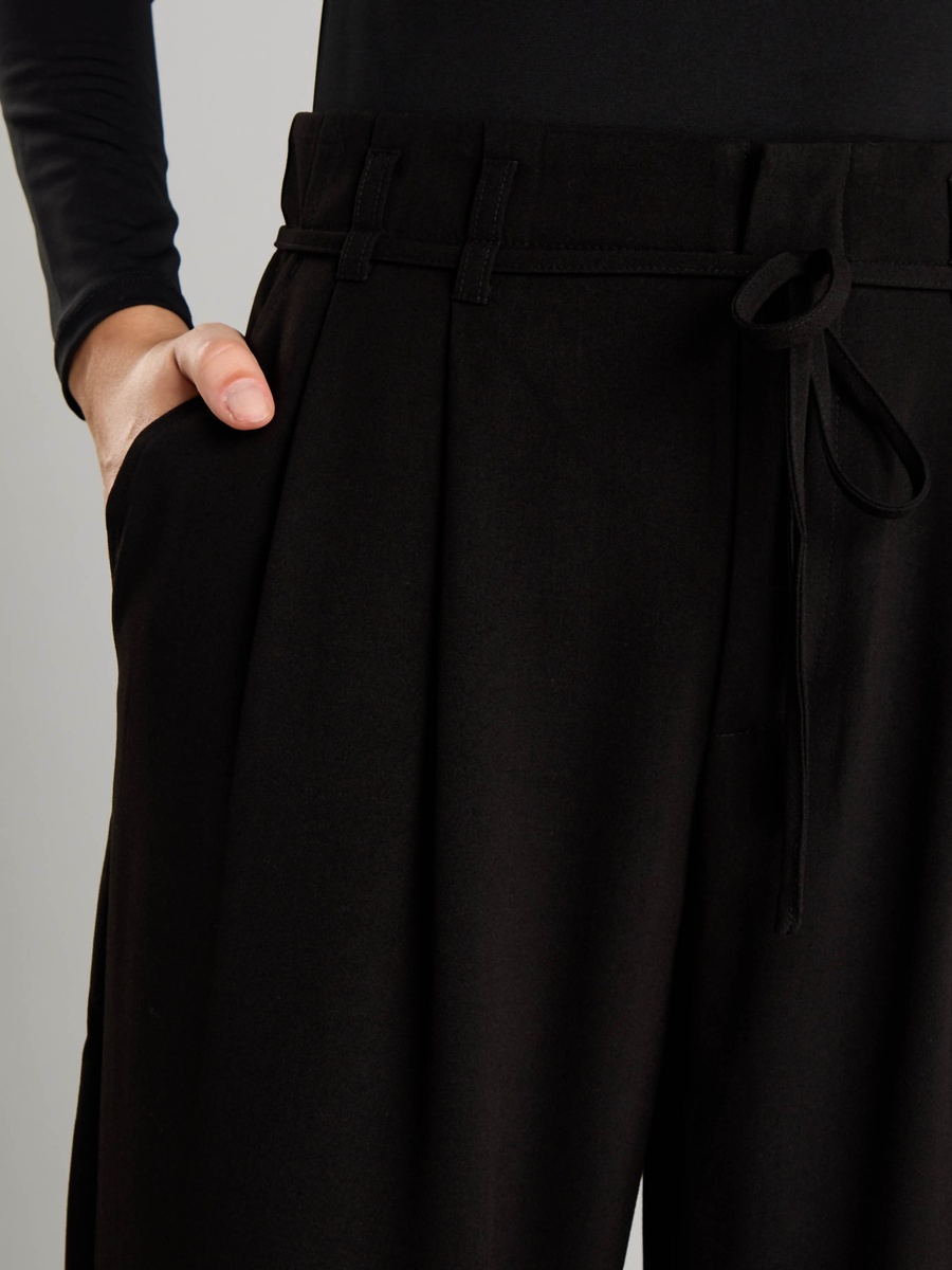 Plain Mid-Rise Pants