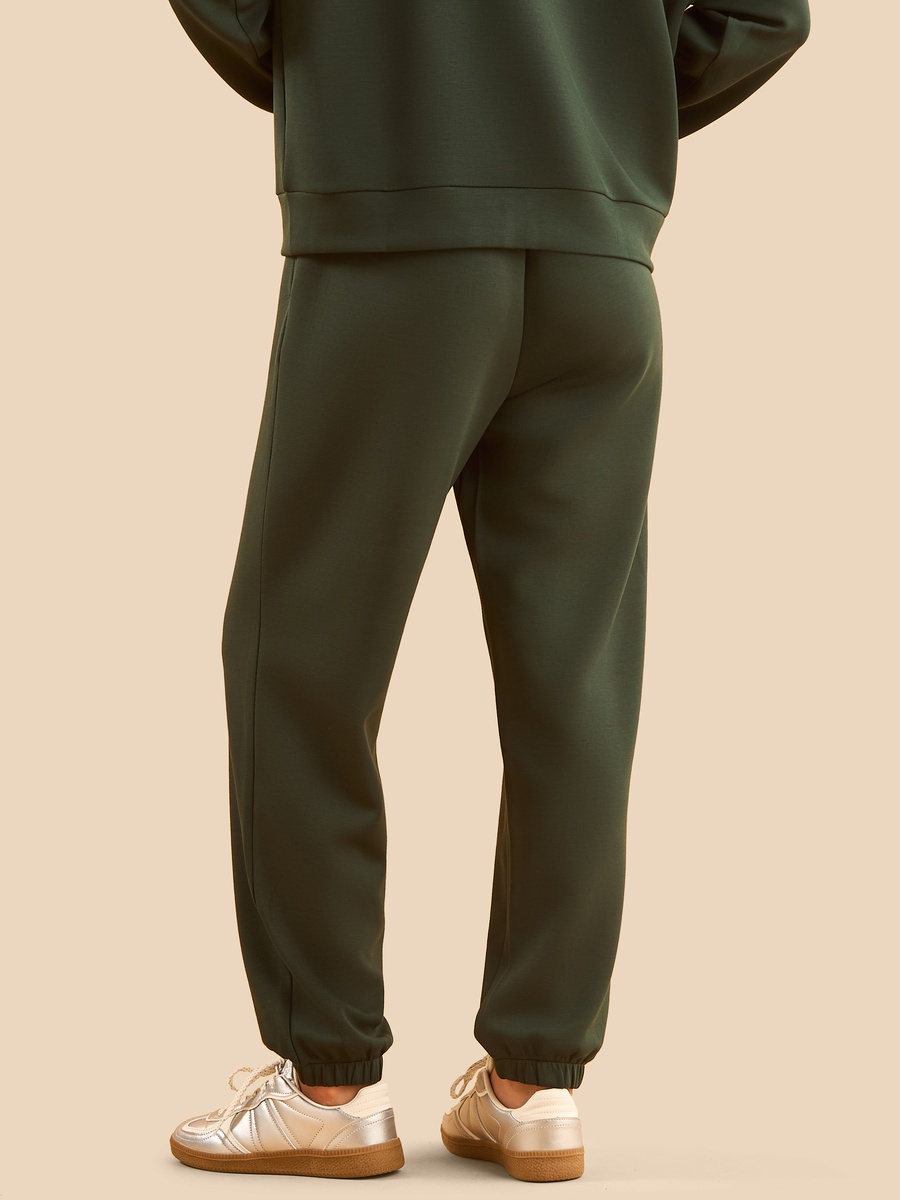 Plain Modal Joggers with Drawstring Closure