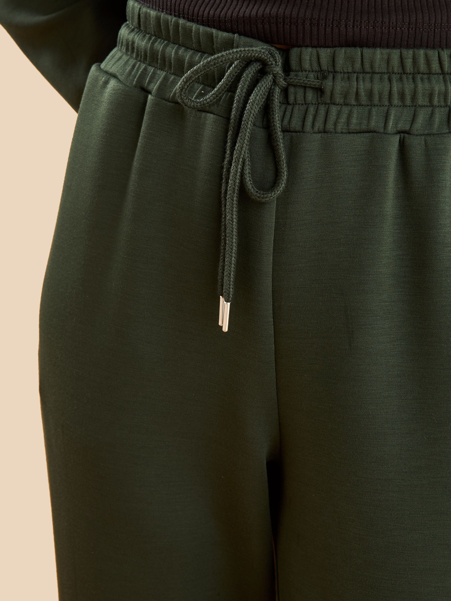 Plain Modal Joggers with Drawstring Closure