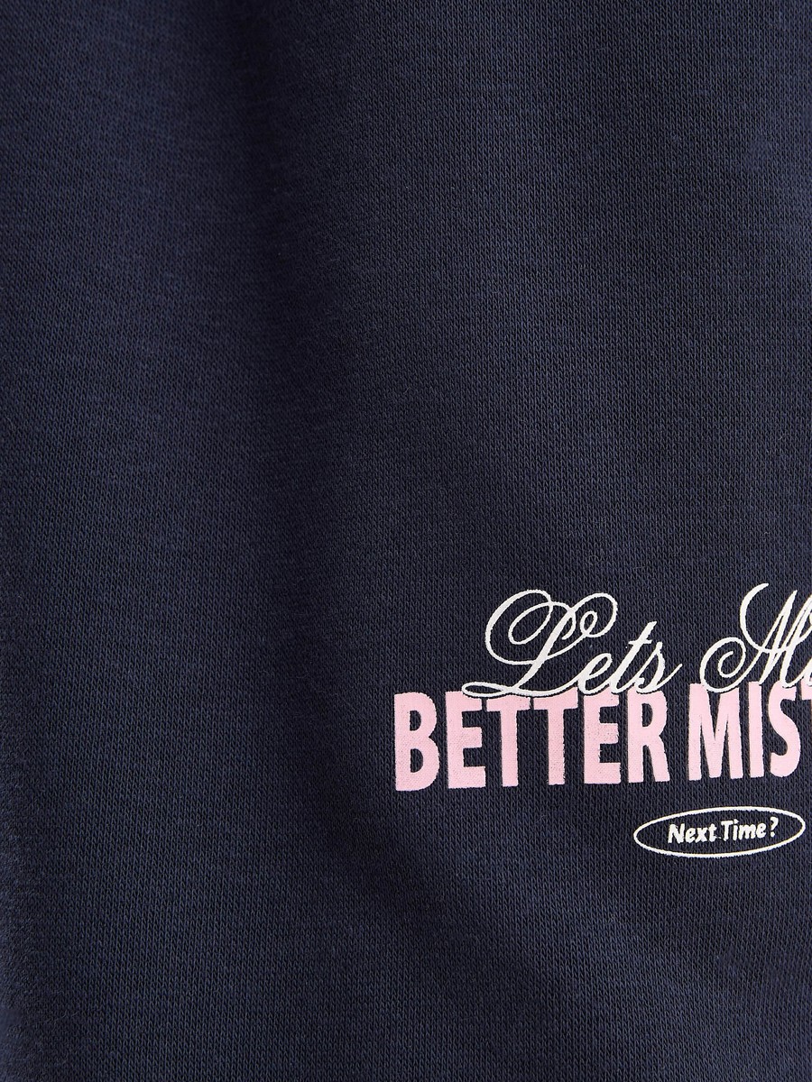 Slogan Print Joggers