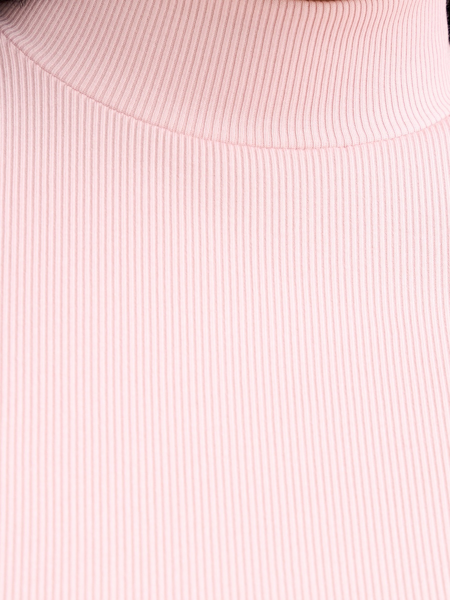 Ribbed High Neck Top