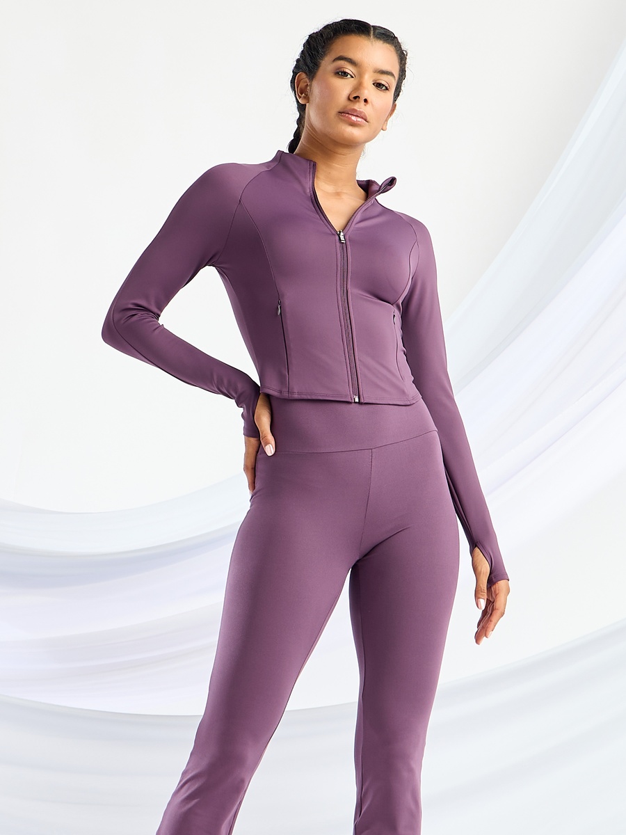 Plain Zip Through Jacket