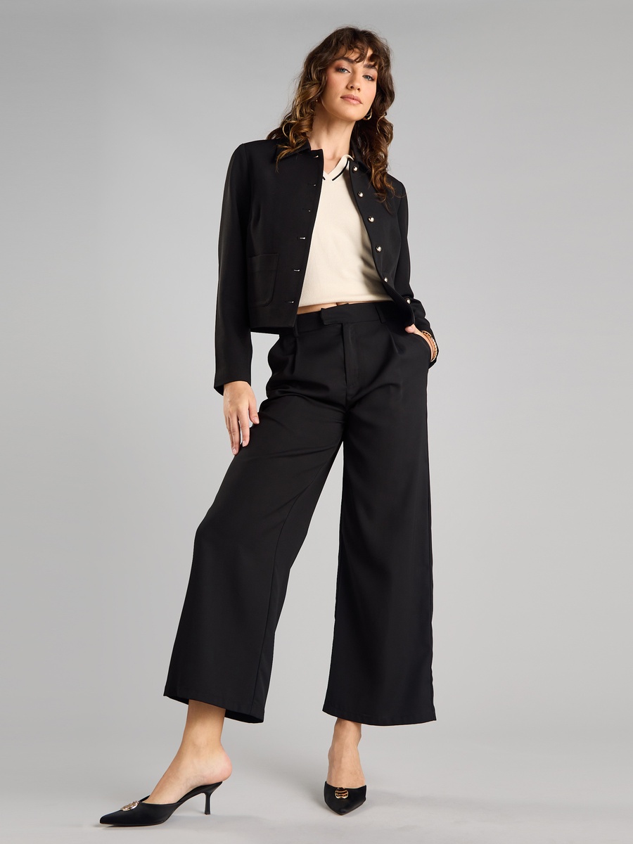 Plain Jacket with Pockets
