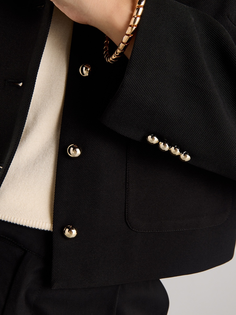 Plain Jacket with Pockets