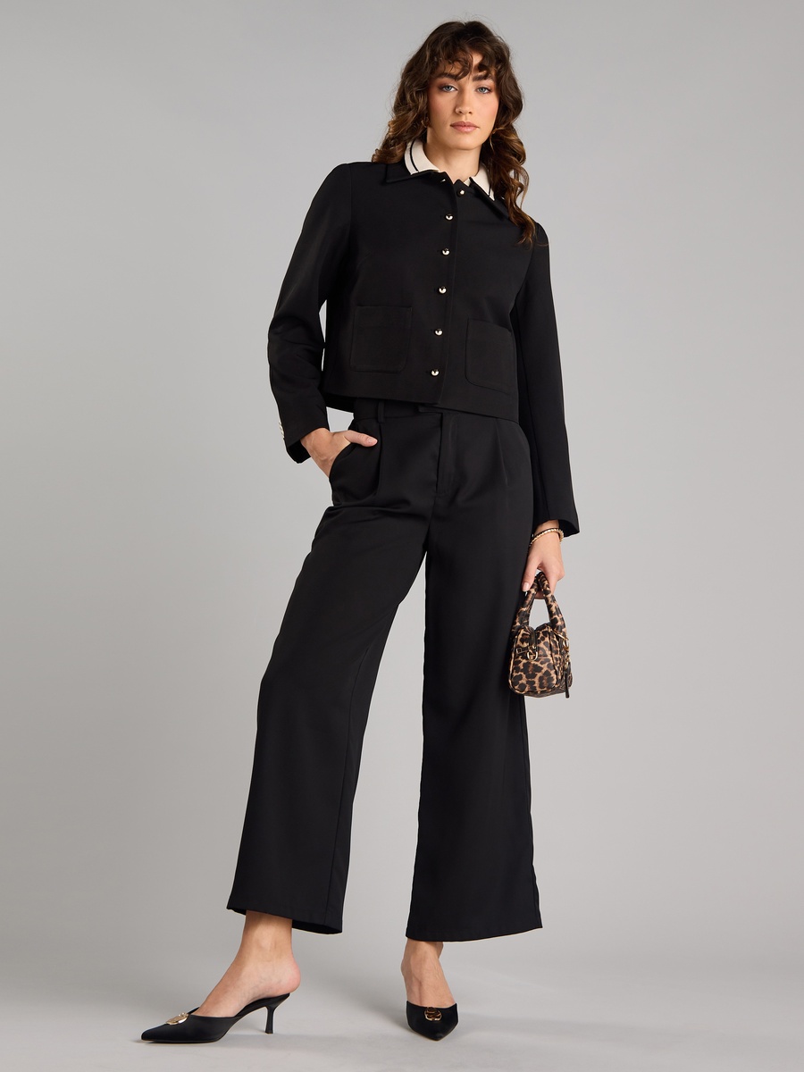 Plain Jacket with Pockets