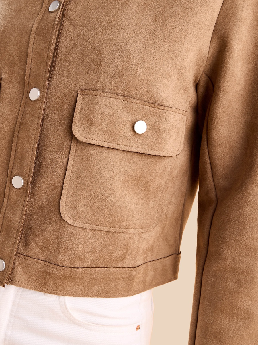Suede Cropped Jacket