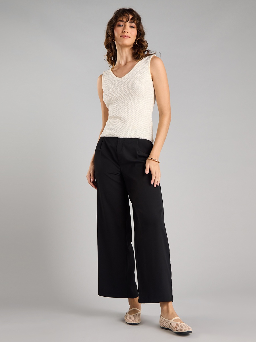 Embellished Lurex Sleeveless Top