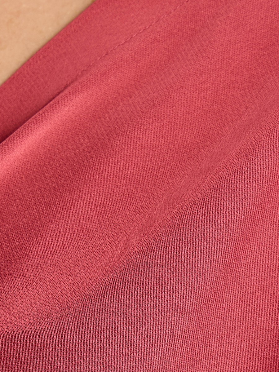 Plain V Neck Wrap Top