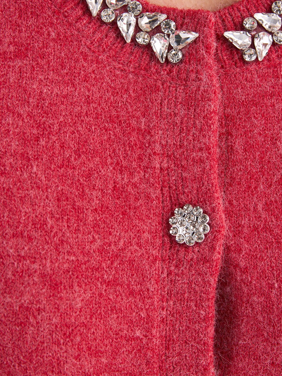 Embellished Cardigan with Pockets