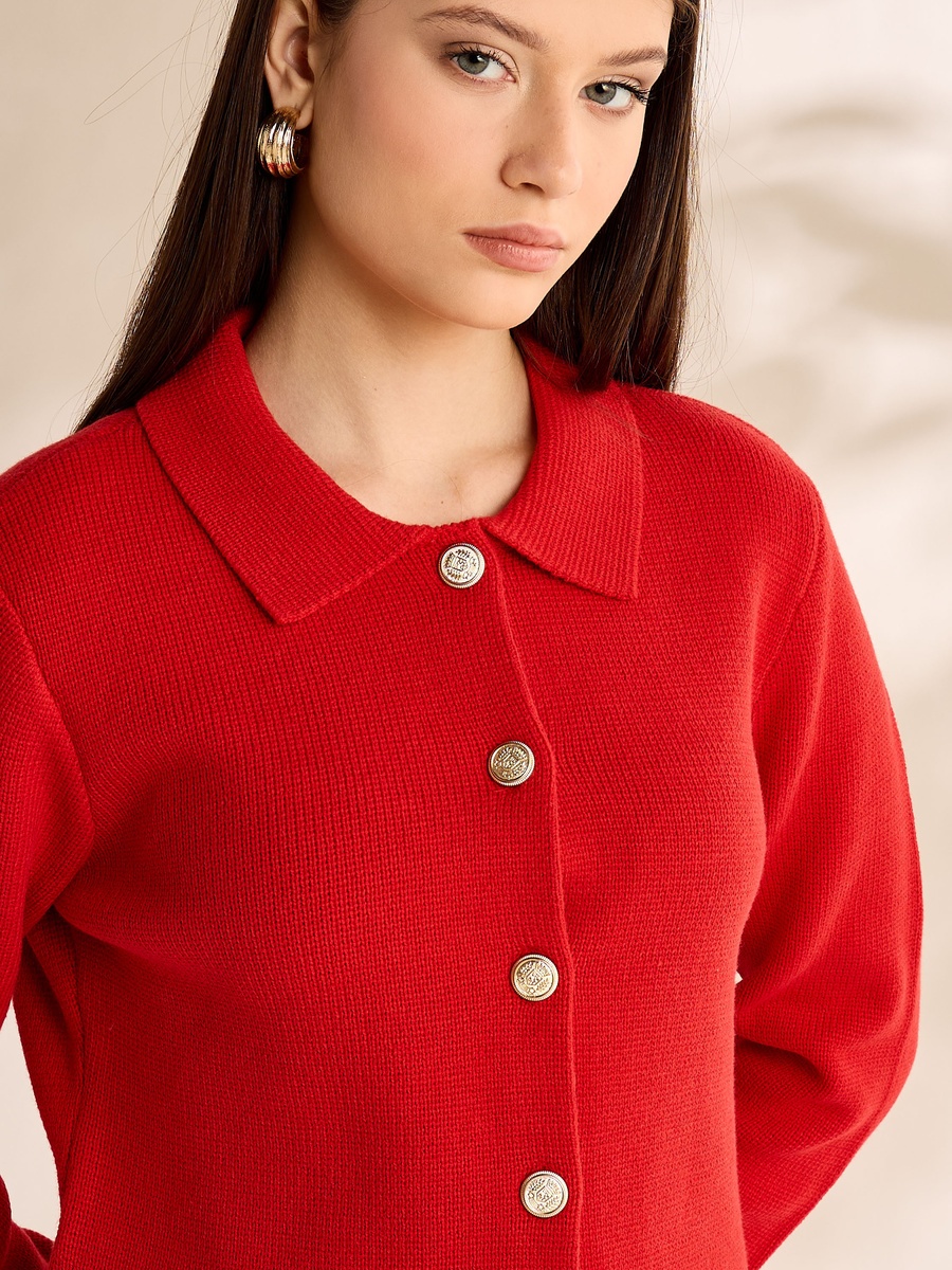 Waffle Textured Cardigan