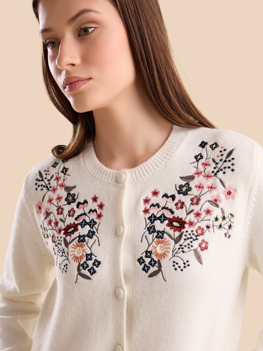 Embroidered Cardigan