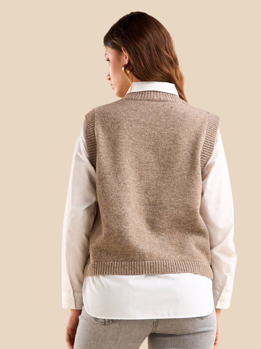 Textured Twofer Top