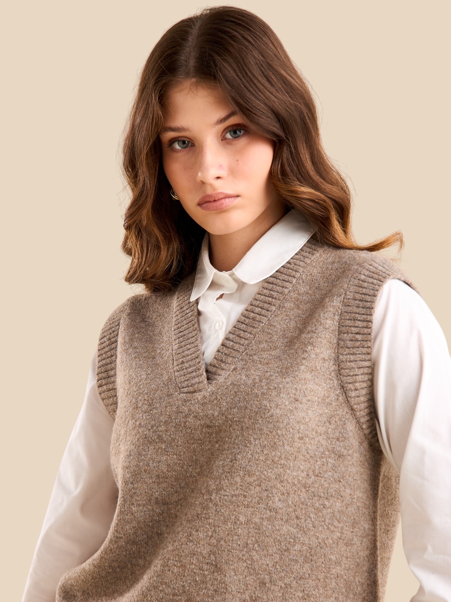 Textured Twofer Top