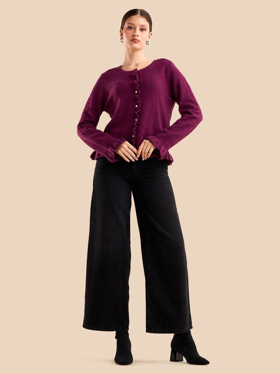 Frill Detail Cardigan