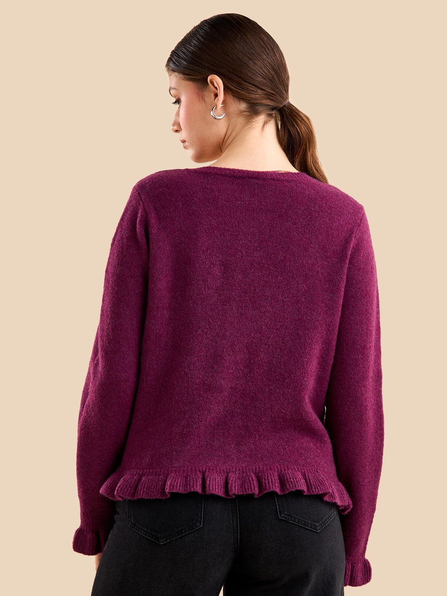Frill Detail Cardigan