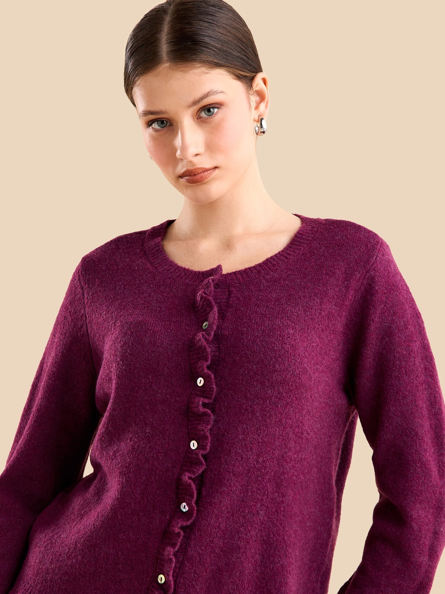 Frill Detail Cardigan
