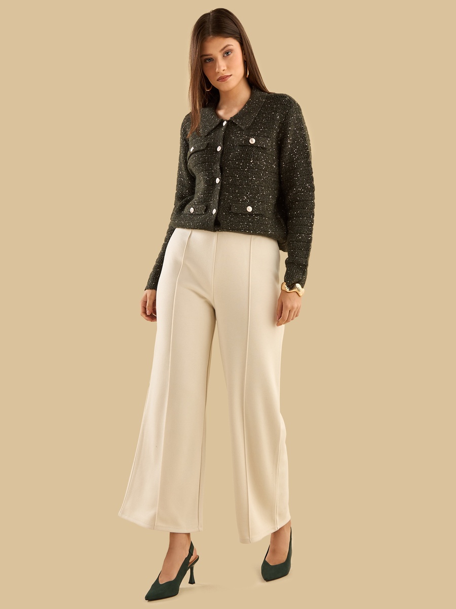 Textured Tweed Cardigan