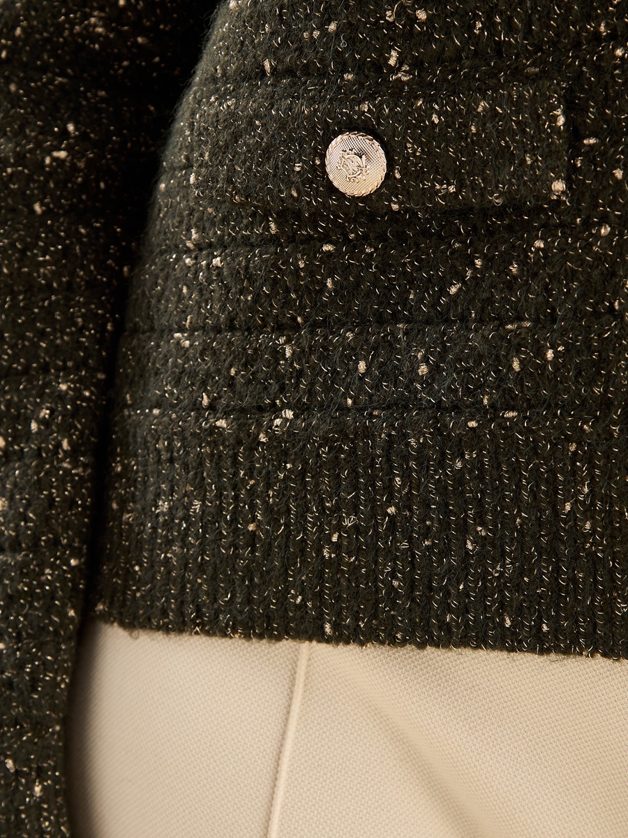 Textured Tweed Cardigan
