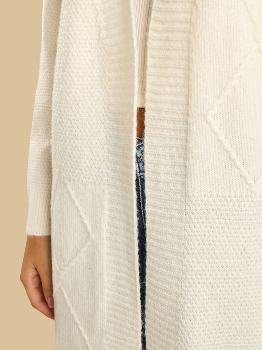 Textured Longline Cardigan