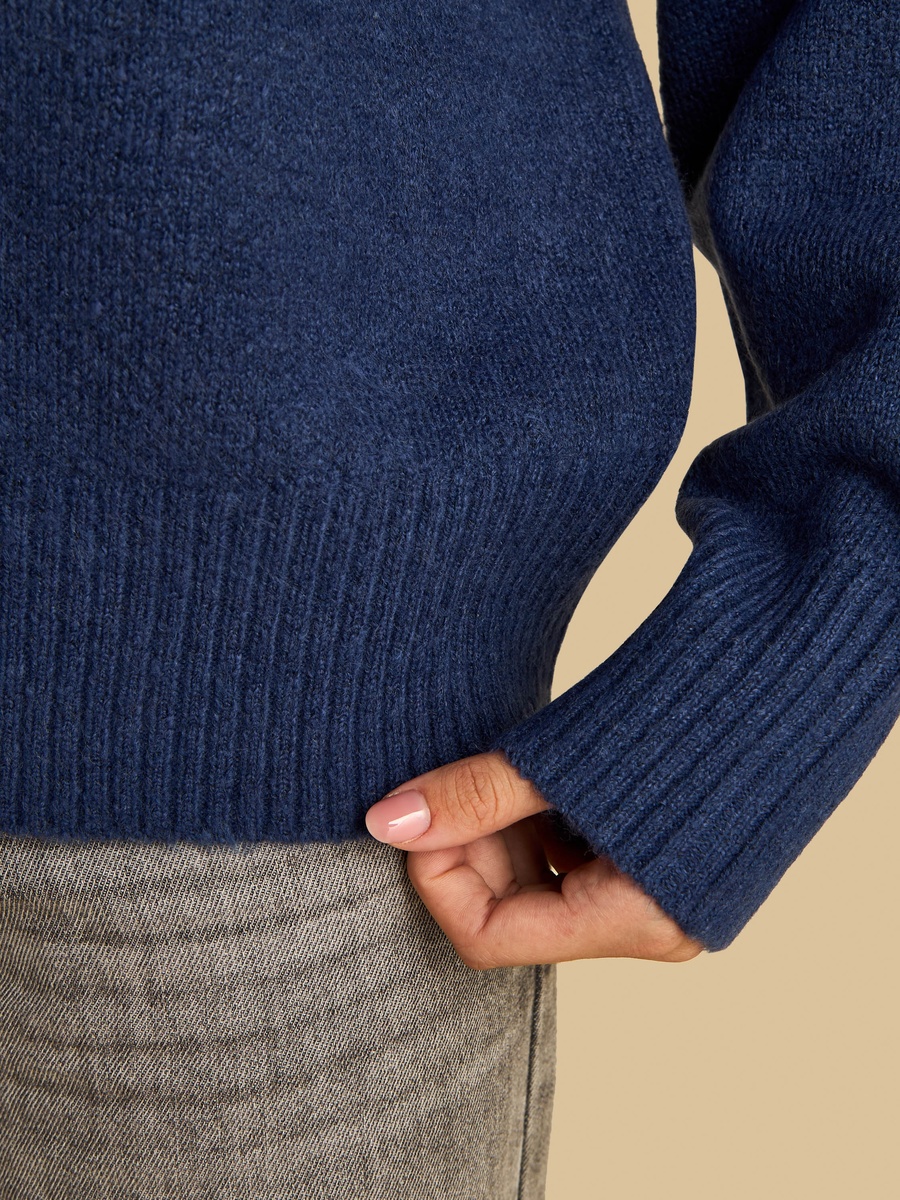 Textured Oversized Drop Shoulder Sweater