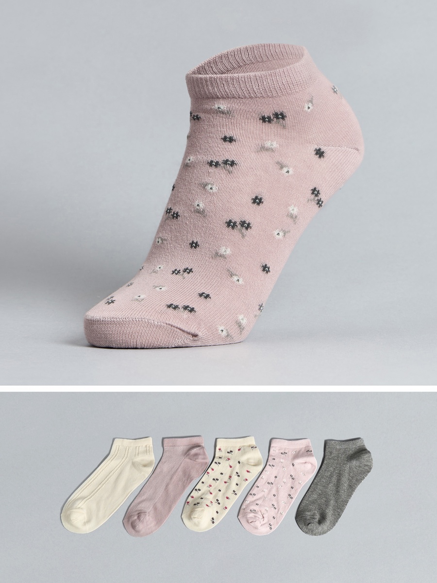 Pack of 5 - Assorted Calf Length Socks