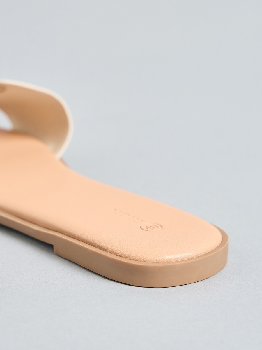 Textured Slip-On Sandals